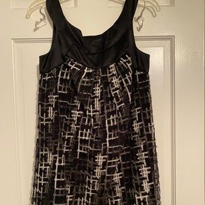 Black/Grey/White Wool Dress